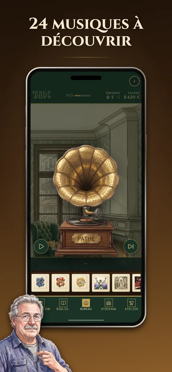 Le gramophone et les vinyles à écouter